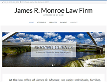 Tablet Screenshot of jamesmonroelaw.com